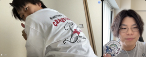 釣りTシャツを着た空汰